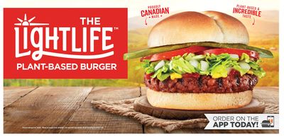 Harvey’s Canada NEW The Lightlife Plant-Based Burger