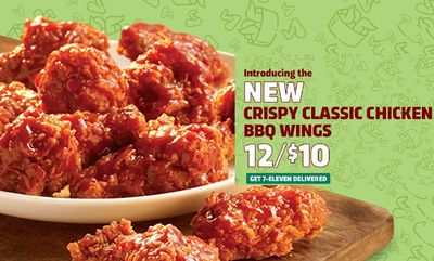 Crispy Classic Chicken BBQ Wings at 7-Eleven