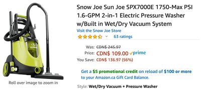 Amazon Canada Deals: Save 63% on Electric Pressure Washer Wet/Dry Vacuum System + 51% on Candyland Board Game + More Offers