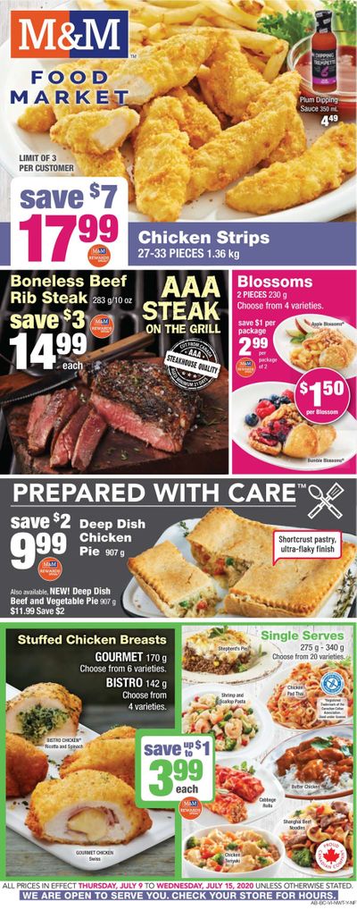 M&M Food Market (AB, BC, NWT, Yukon, NL) Flyer July 9 to 15