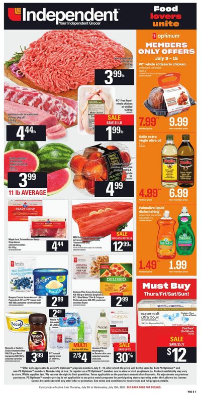 Independent Grocer (ON) Flyer July 9 to 15