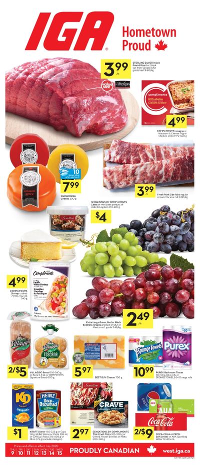 IGA (West) Flyer July 9 to 15