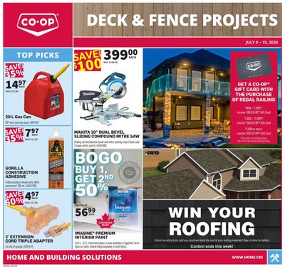 Co-op (West) Home Centre Flyer July 9 to 15