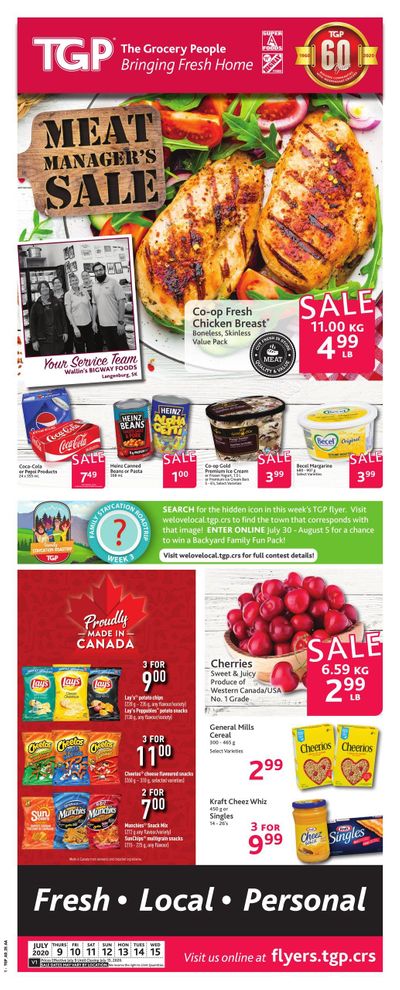 TGP The Grocery People Flyer July 9 to 15