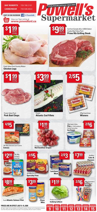 Powell's Supermarket Flyer July 9 to 15