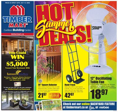 Timber Mart Flyer July 8 to 19