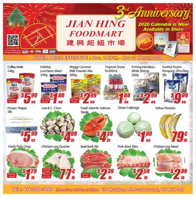 Jian Hing Foodmart (Scarborough) Flyer November 15 to 21