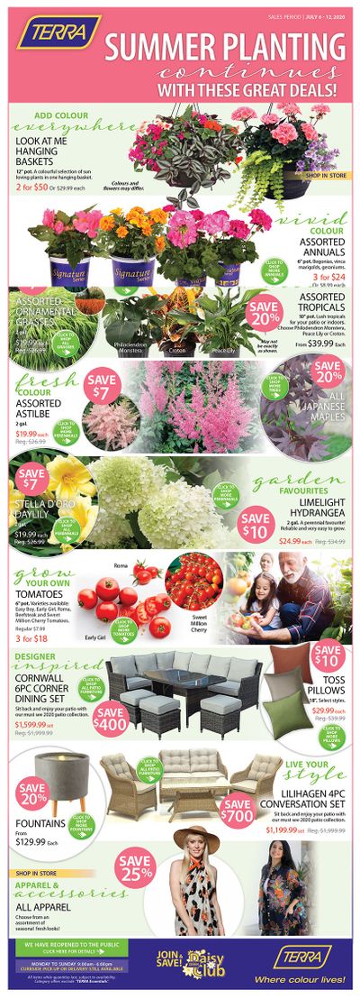Terra Greenhouses Flyer July 6 to 12