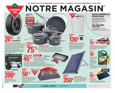 Canadian Tire (QC) Flyer July 9 to 15