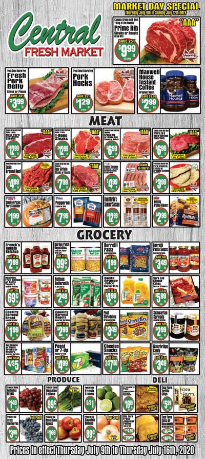 Central Fresh Market Flyer July 9 to 16