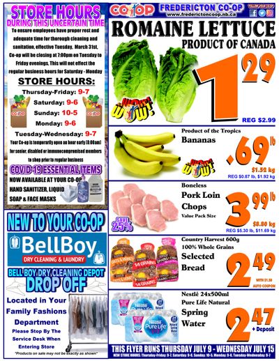 Fredericton Co-op Flyer July 9 to 15