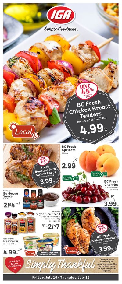 IGA (BC) Flyer July 10 to 16