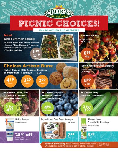 Choices Market Flyer July 9 to 15