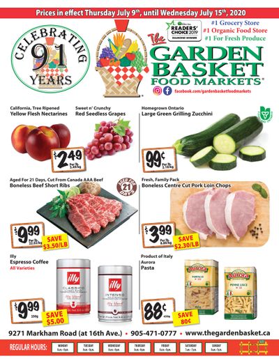The Garden Basket Flyer July 9 to 15