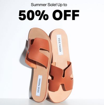 Steve Madden Canada Sale: Up to 50% Off Footwear + Clearance Items From $19 & FREE Shipping 