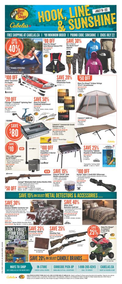Bass Pro Shops Flyer July 9 to 22
