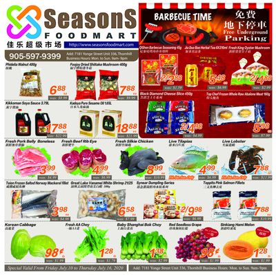 Seasons Food Mart (Thornhill) Flyer July 10 to 16