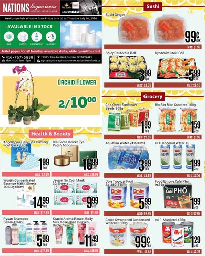 Nations Fresh Foods (Toronto) Flyer July 10 to 16