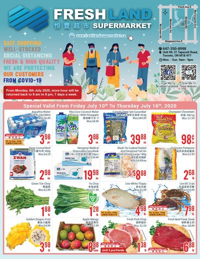 FreshLand Supermarket Flyer July 10 to 16