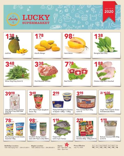 Lucky Supermarket (Winnipeg) Flyer July 10 to 16