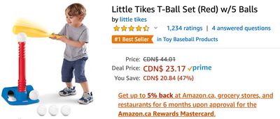 Amazon Canada Deals: Save 47% Little Tikes T-Ball Set + 45% on Quick Cook Baby Food Maker + 35% on Makita Cordless Screwdriver & Accessory Kit + More Offers
