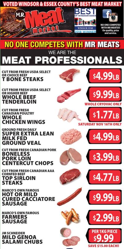 M.R. Meat Market Flyer November 16 to 23