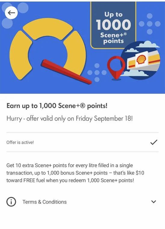 Shell: 10 extra scenes points for every L