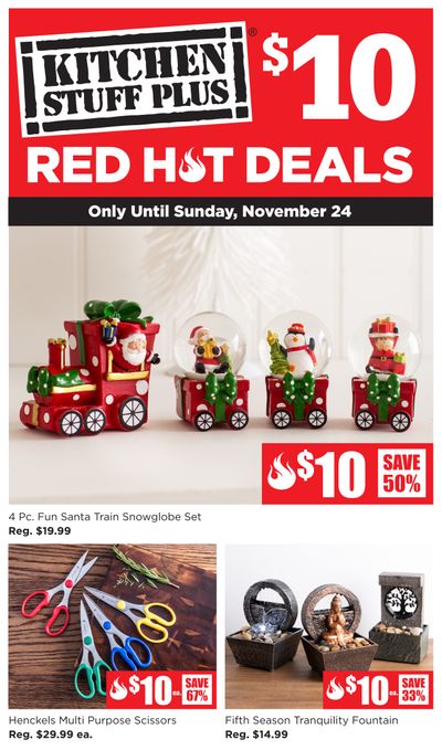 Kitchen Stuff Plus Red Hot Deals Flyer November 18 to 24 Kitchen Stuff Plus Red Hot Deals Flyer November 18 to 24
