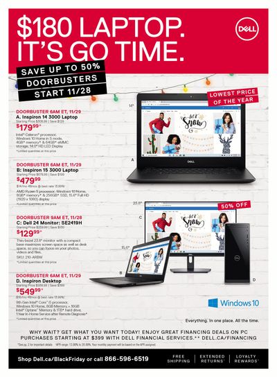 Dell.ca Epic Black Friday Deals Flyer November 18 to December 1