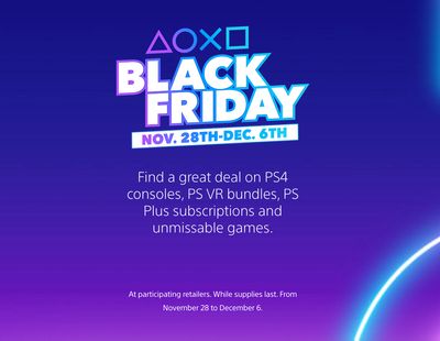 PlayStation Sony Online Entertainment Canada Black Friday 2019 Deals