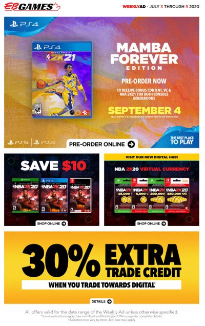 EB Games Flyer July 10 to 16