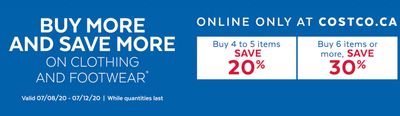Costco Wholesale Canada Buy More and Save More Deals: Save an Extra 20% to 30% Off Clothing & Footwear