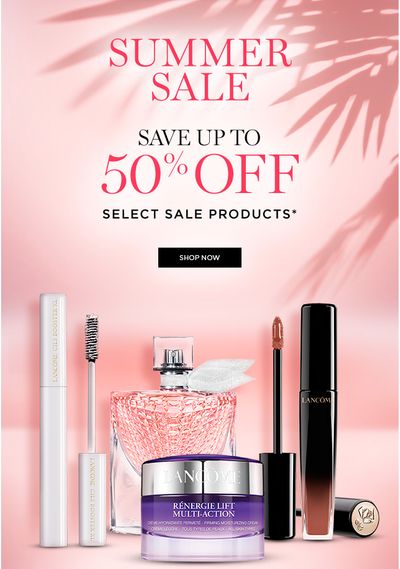 Lancôme Canada Summer Sale: Save up to 50% Off Select Products & Sets + FREE Shipping!