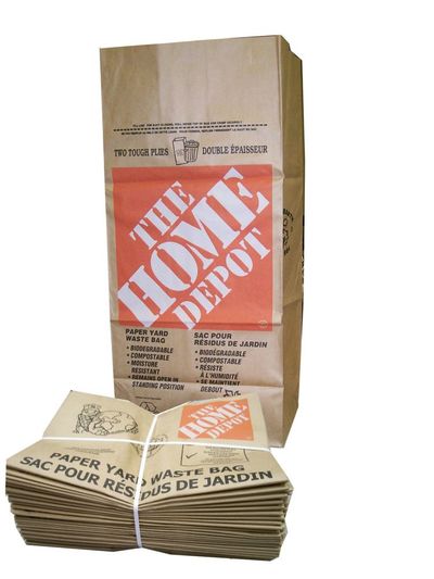 The Home Depot Kraft Paper 2-Ply Lawn, Leaf and Yard Waste Bags On Sale for $11.98 at The Home Depot Canada