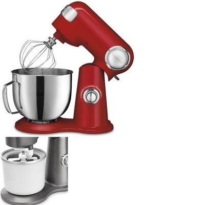 Cuisinart Precision Master 5.5qt / 5.2L Stand Mixer (Red) plus Fruit and Ice Cream Maker On Sale for $249 (Save $348.99) at Visions Electronics Canada