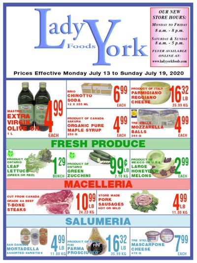 Lady York Foods Flyer July 13 to 19