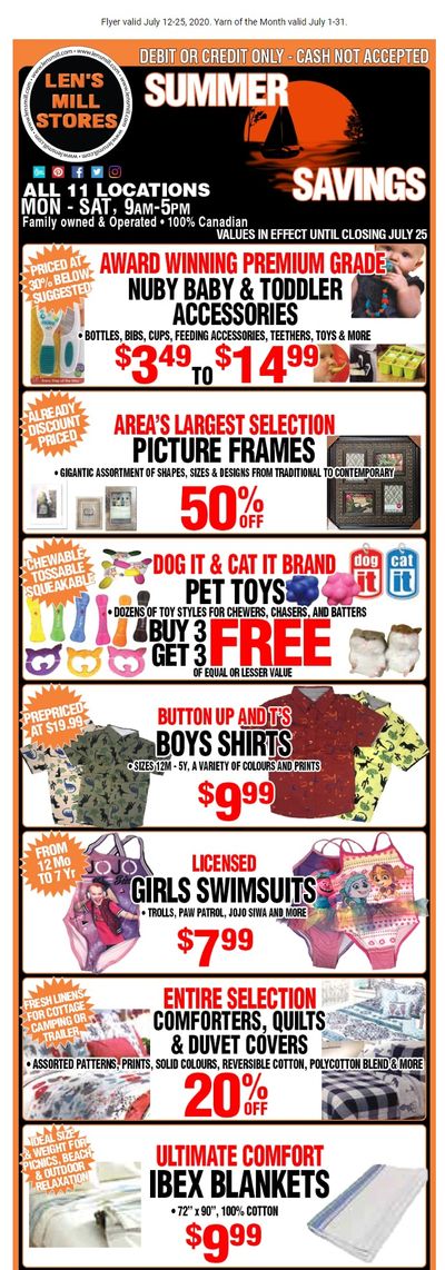 Len's Mill Stores Flyer July 12 to 25