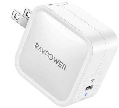 USB C Charger, RAVPower 61W Wall Charger PD 3.0 [GaN Tech] Type C Fast Charging Power Delivery Foldable Adapter, Compatible with iPhone 11/Pro/Max, MacBook Pro/Air, Ipad Pro 2018 and More (White) For $44.19 At Amazon Canada