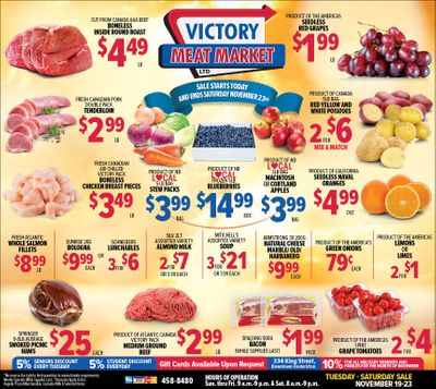 Victory Meat Market Flyer November 19 to 23
