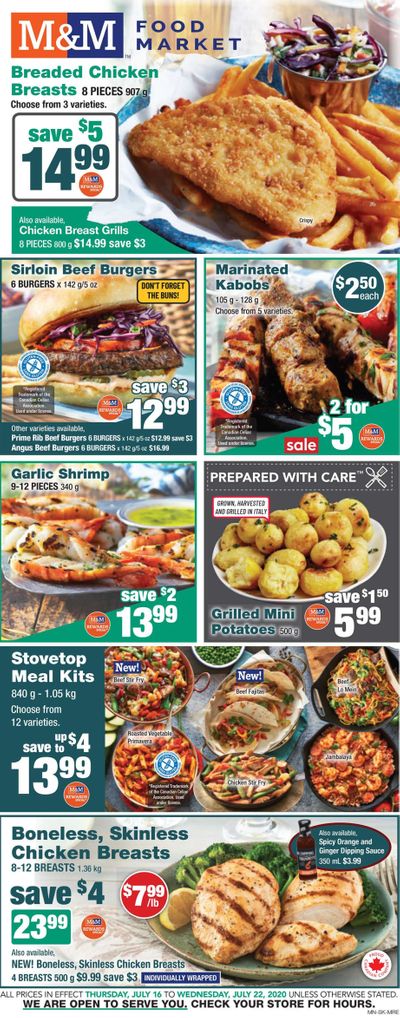 M&M Food Market (SK, MB, NS, NB) Flyer July 16 to 22