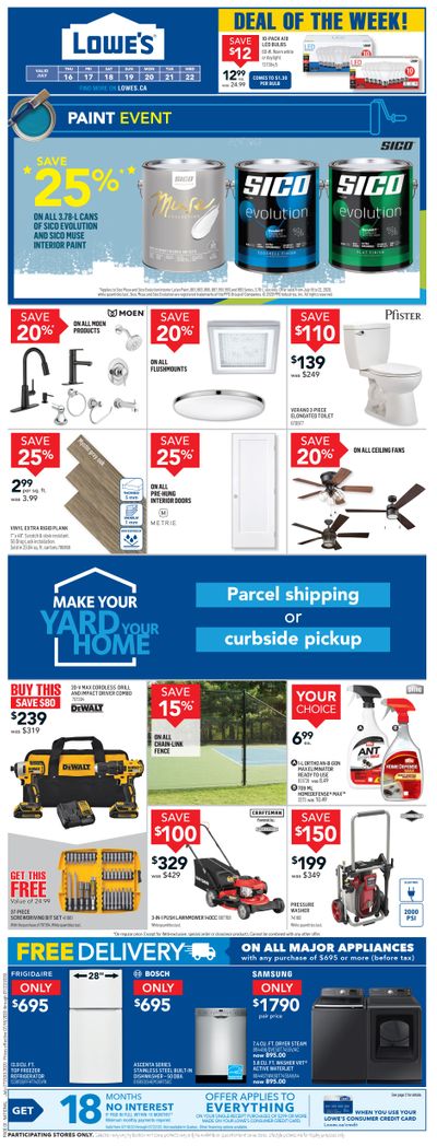 Lowe's Flyer July 16 to 22