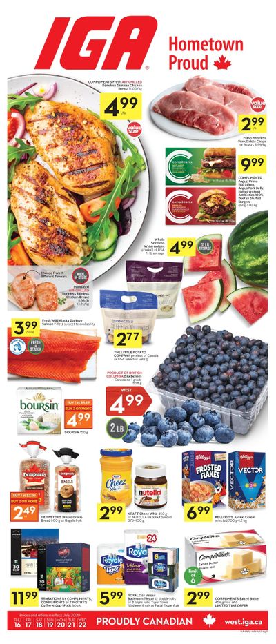 IGA (West) Flyer July 16 to 22