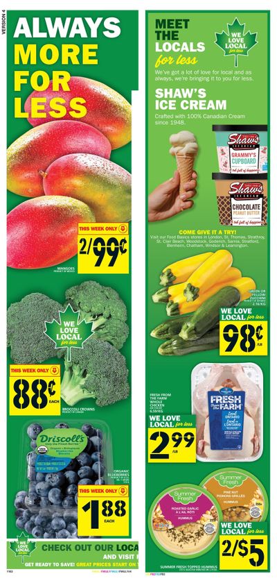 Food Basics (GTA, Kitchener and London Area) Flyer July 16 to 22