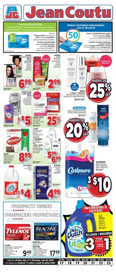 Jean Coutu (ON) Flyer July 17 to 23
