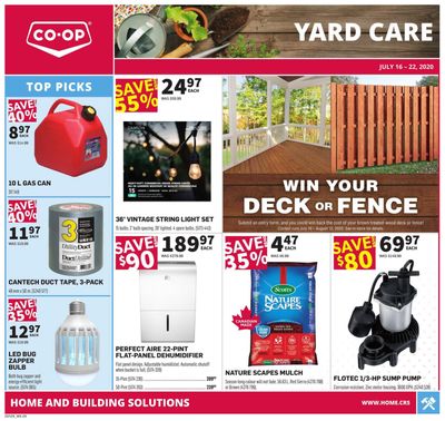 Co-op (West) Home Centre Flyer July 16 to 22