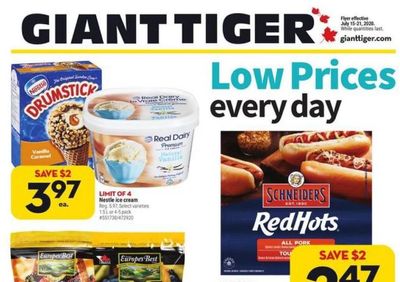 Giant Tiger Canada Flyer Deals July 15th – 21st