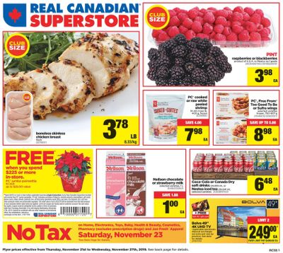 Real Canadian Superstore (ON) Flyer November 21 to 27