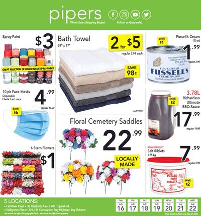 Pipers Superstore Flyer July 16 to 22