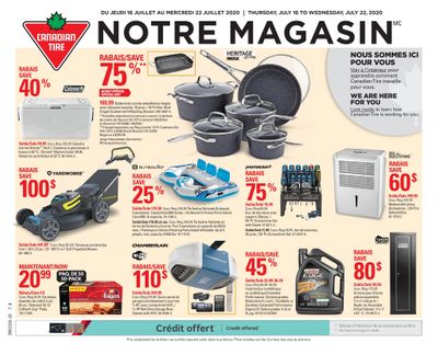 Canadian Tire (QC) Flyer July 16 to 22