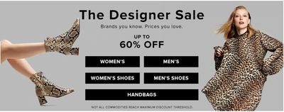Hudson’s Bay Canada Pre Black Friday Designer Sale: Save up to 60% off Men’s & Women’s Designer Apparel, Shoes & Handbags